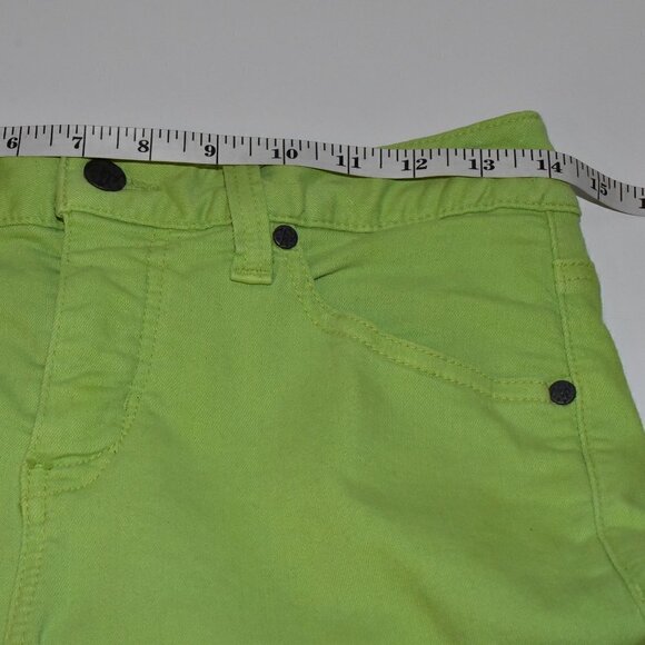 Miracle Body Straight Leg Jeans Lime Green Size 4 - Picture 4 of 10